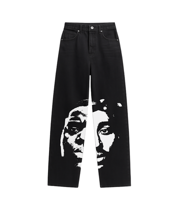 Calça Reta 2Pac and Big Jeans Preta