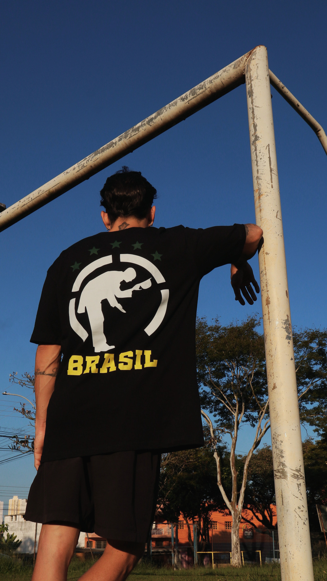 Camiseta Regular Logo Brasil Respect