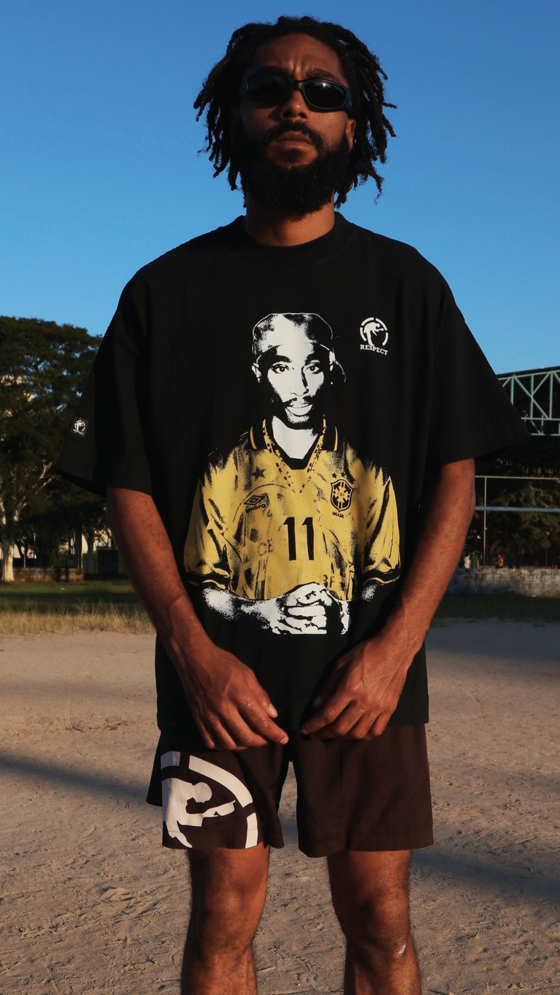Camiseta Oversized Amarelinha Thug Life