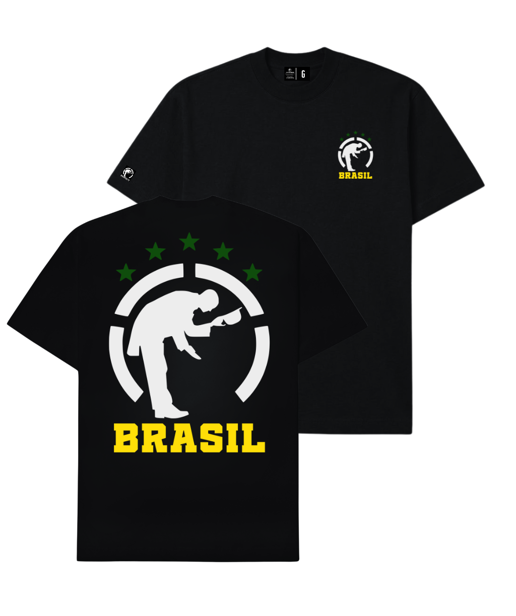 Camiseta Regular Logo Brasil Respect