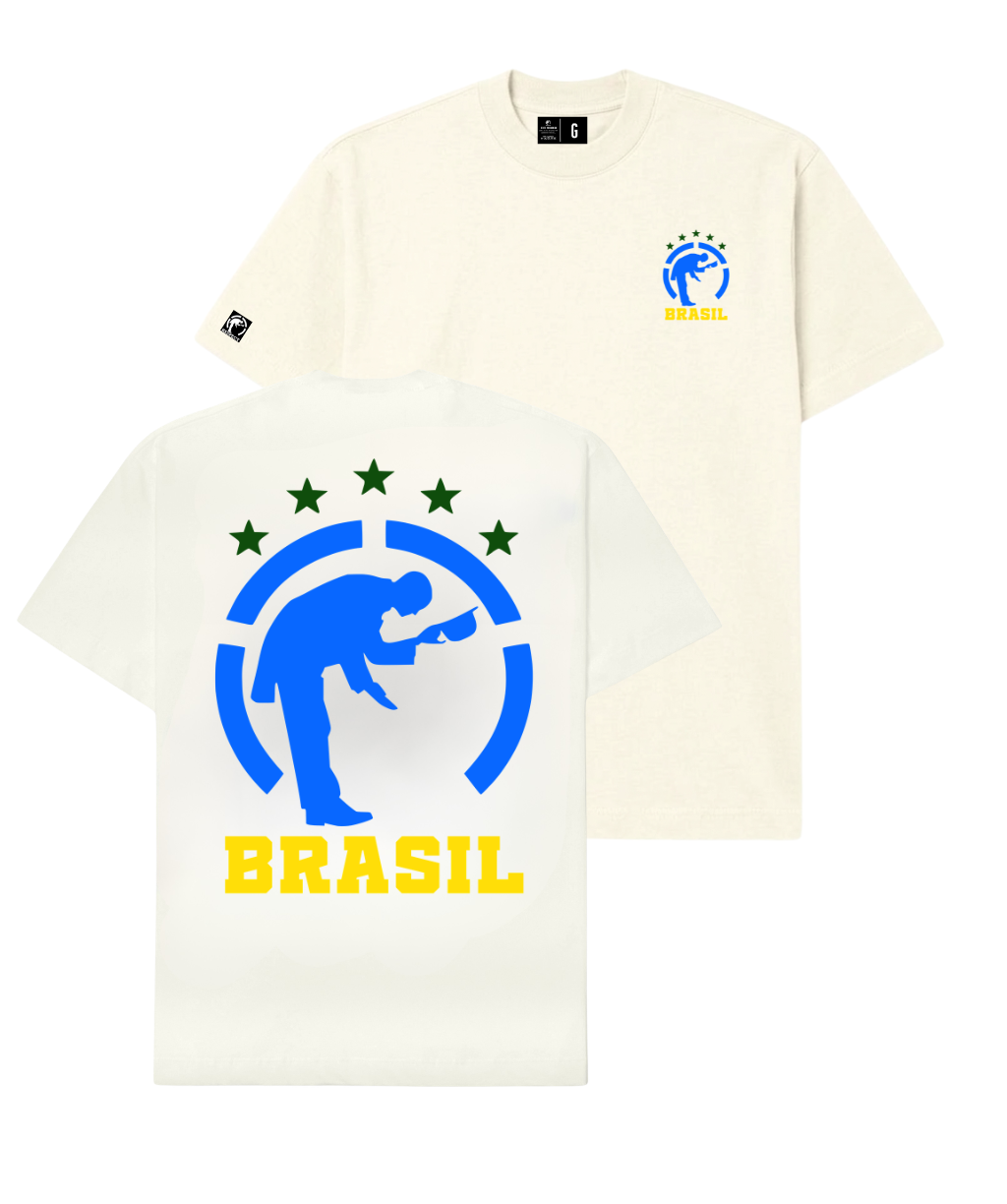 Camiseta Regular Logo Brasil Respect