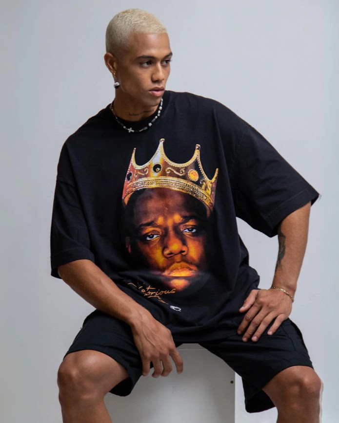 Camiseta Face Oversized Big