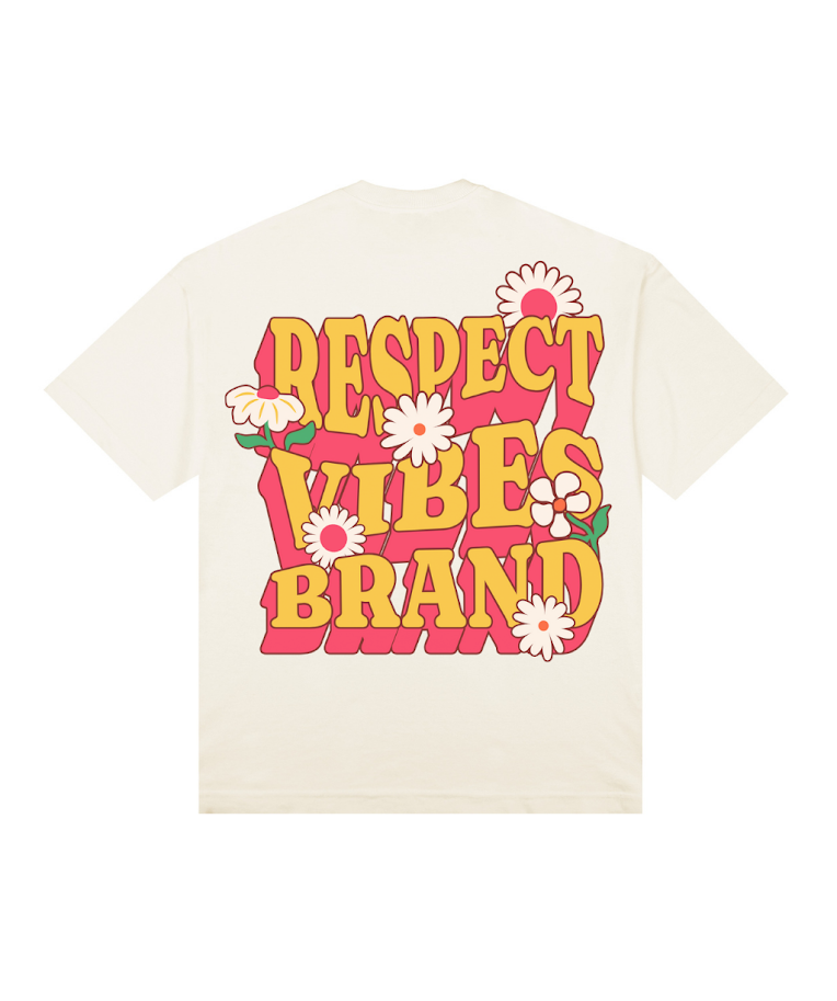 Camiseta Oversized Respect Vibes Laranja