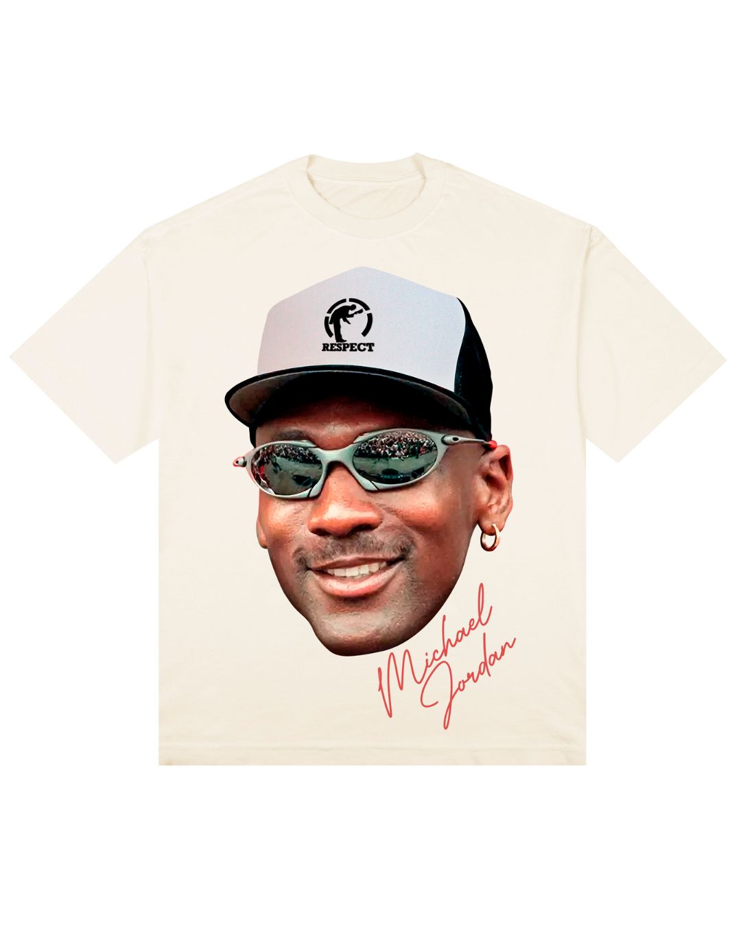 Camiseta Face Oversized Michael Jordan