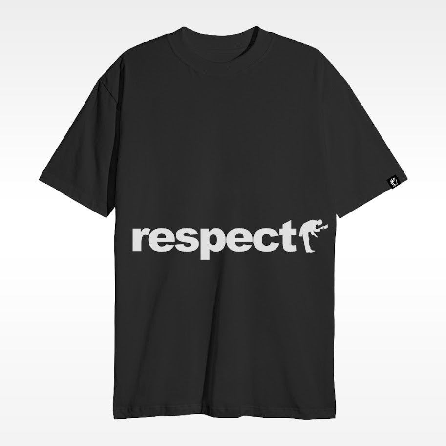 Camiseta Regular Grande Logo Escrito Branco