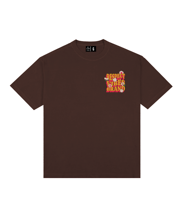 Camiseta Oversized Respect Vibes Laranja