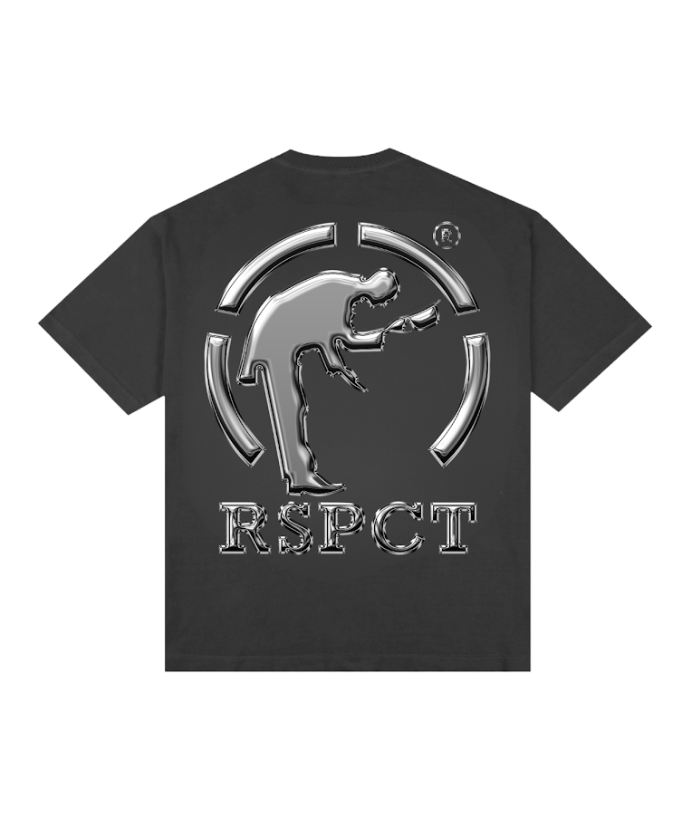 Camiseta Oversized Logo Prata