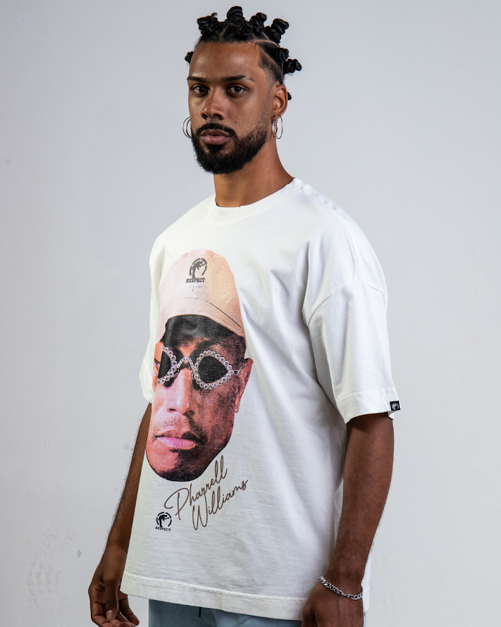 Camiseta Face Oversized Pharrell Williams