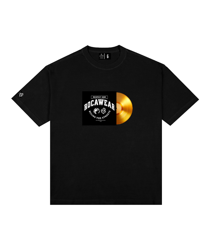 Camiseta Rocawear Oversized Vinil Gold