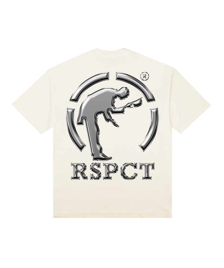 Camiseta Oversized Logo Prata