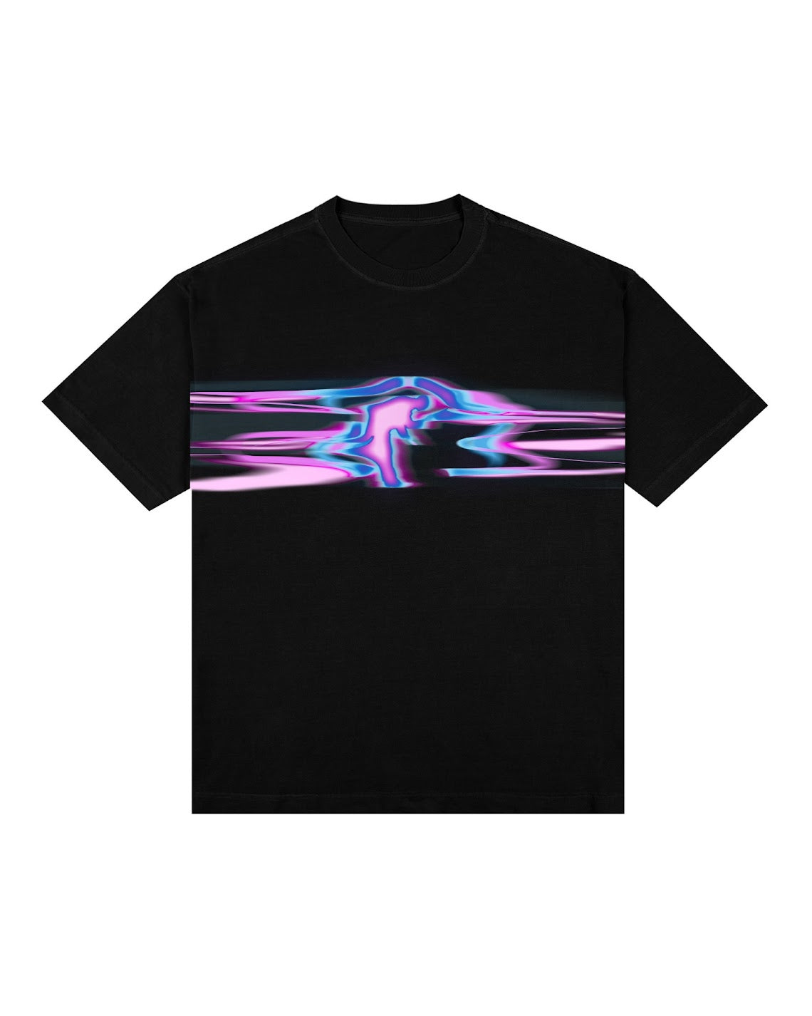 Camiseta Oversized Mancha Azul