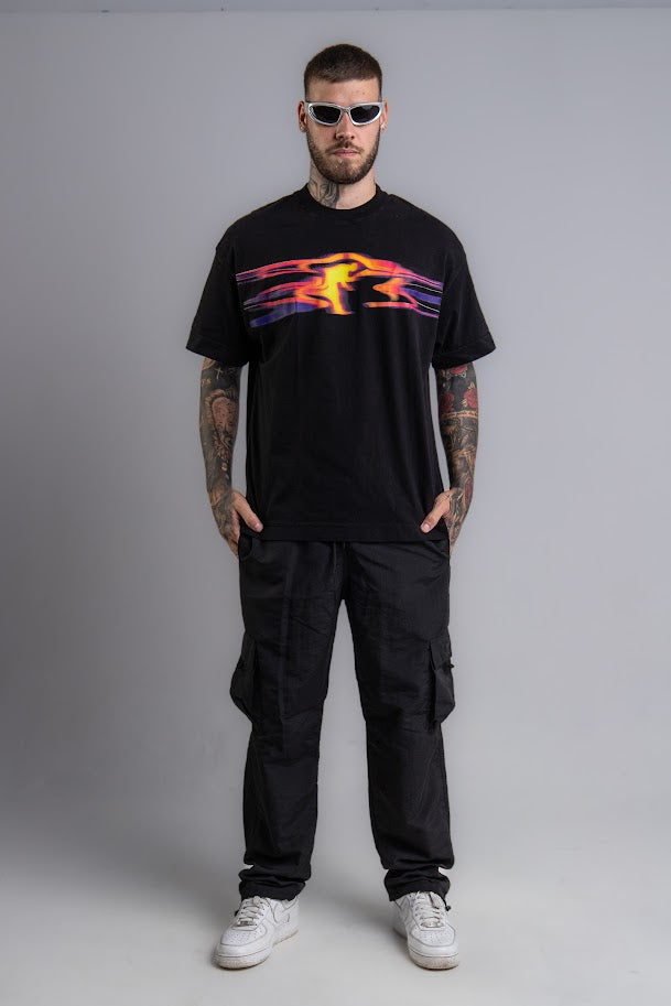 Camiseta Oversized Mancha Amarela