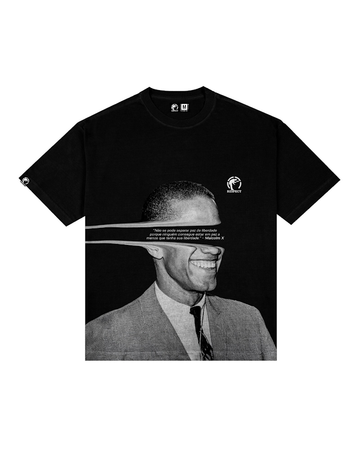 Camiseta Frase Oversized Malcom X