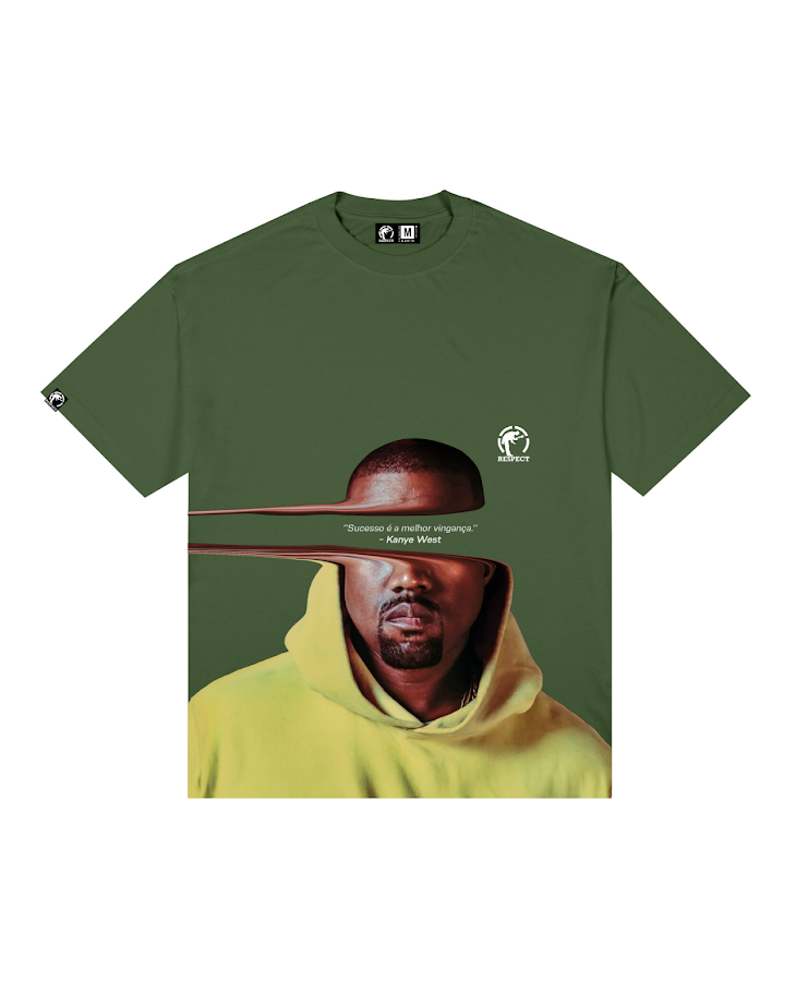 Camiseta Frase Oversized Kanye