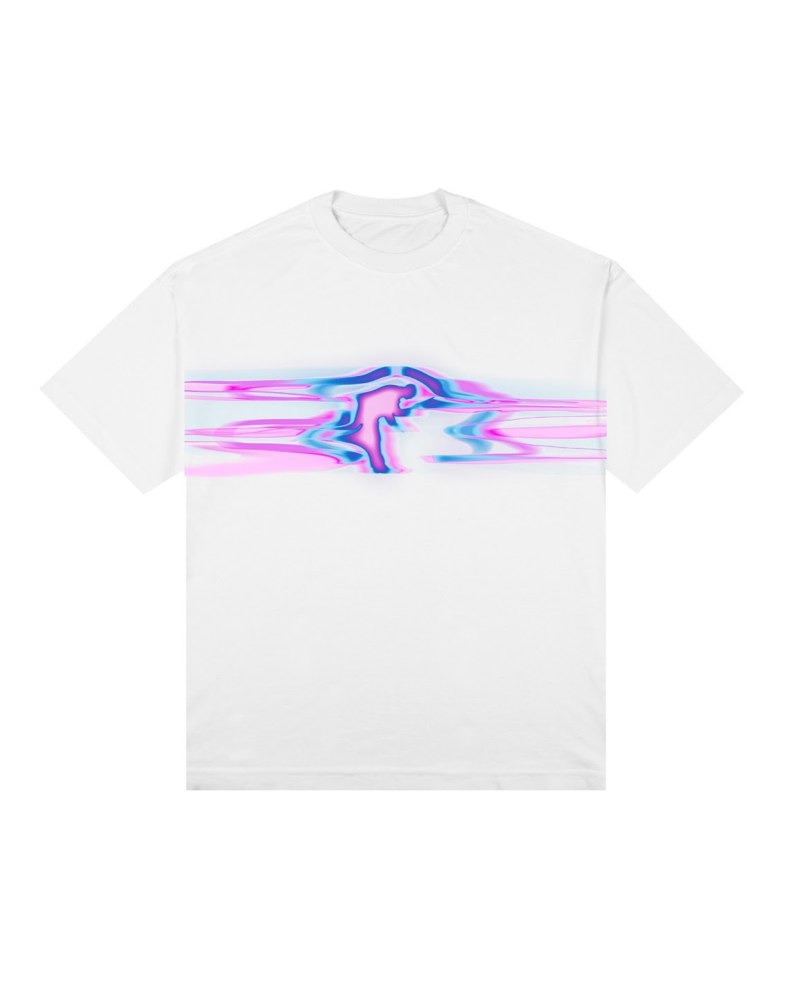 Camiseta Oversized Mancha Azul