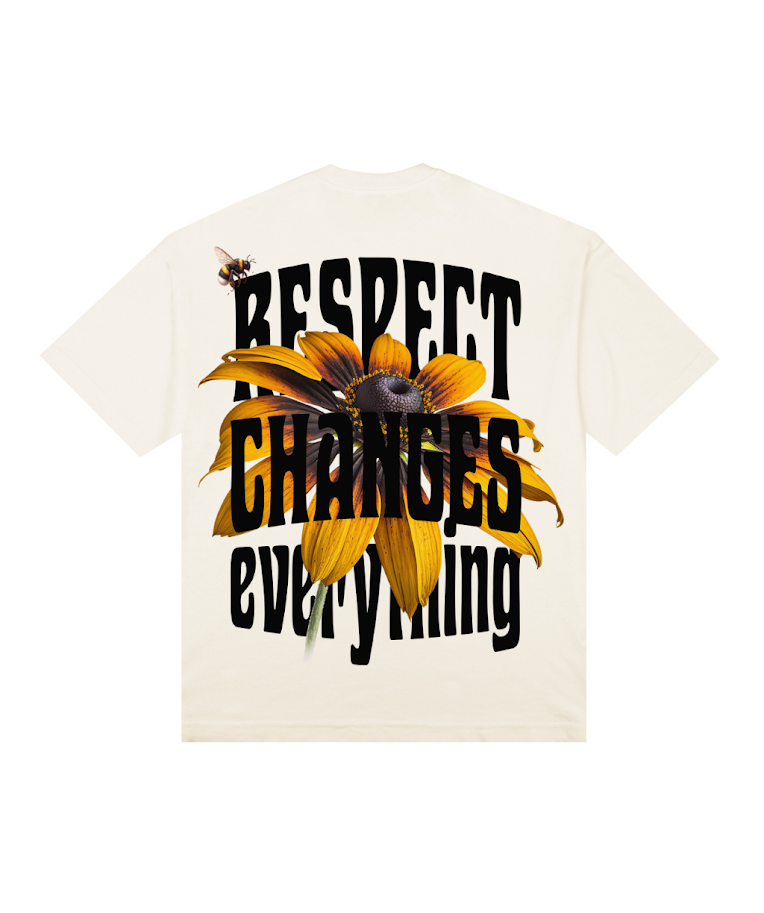 Camiseta Oversized Respect Girassol
