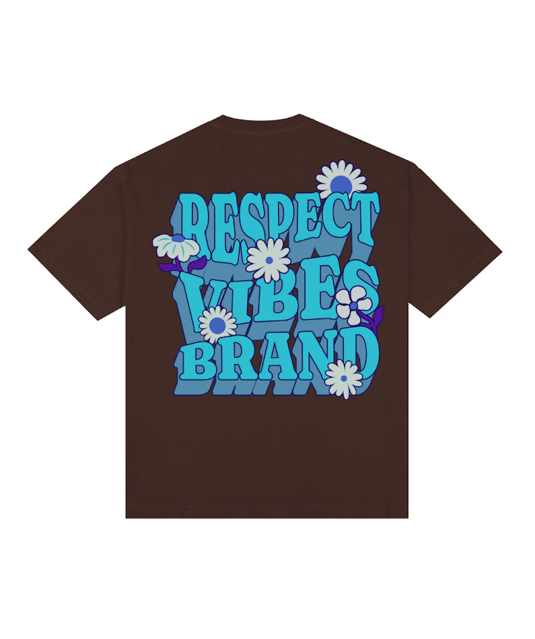 Camiseta Oversized Respect Vibes Azul