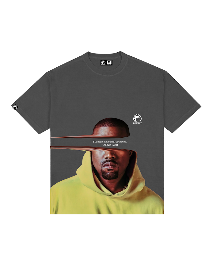 Camiseta Frase Oversized Kanye