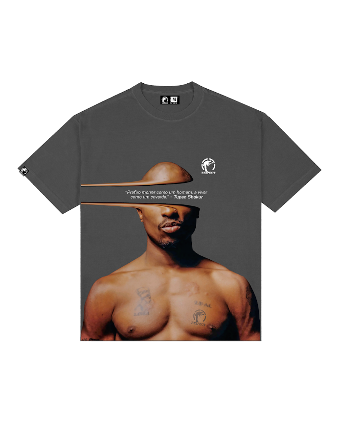 Camiseta Frase Oversized Tupac