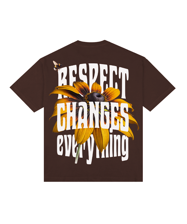 Camiseta Oversized Respect Girassol