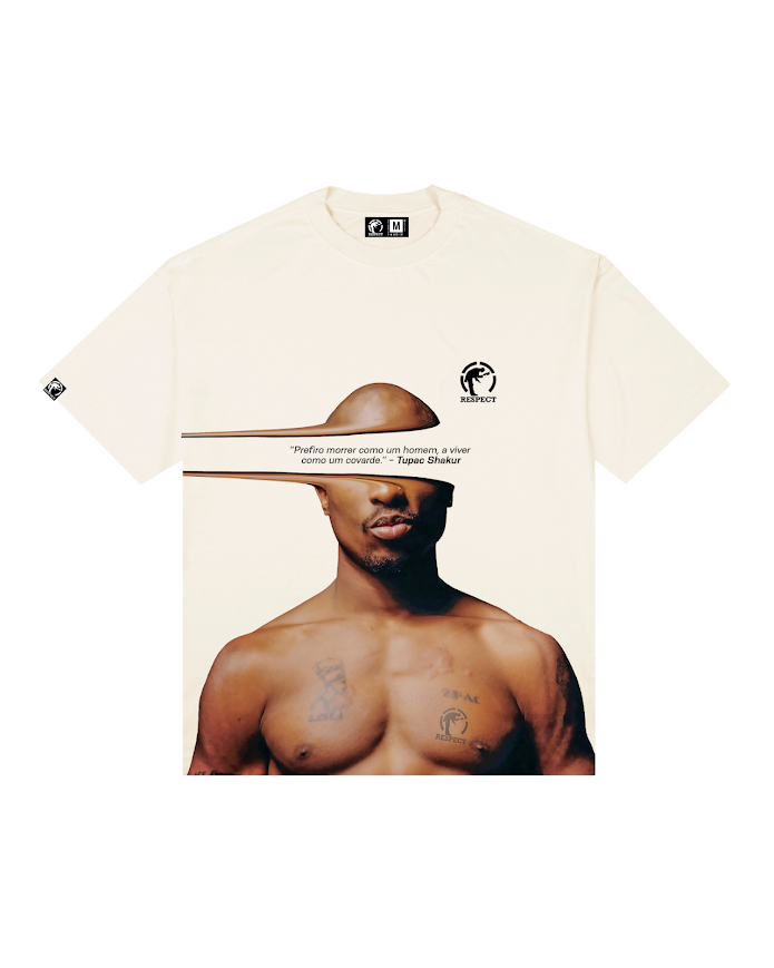 Camiseta Frase Oversized Tupac