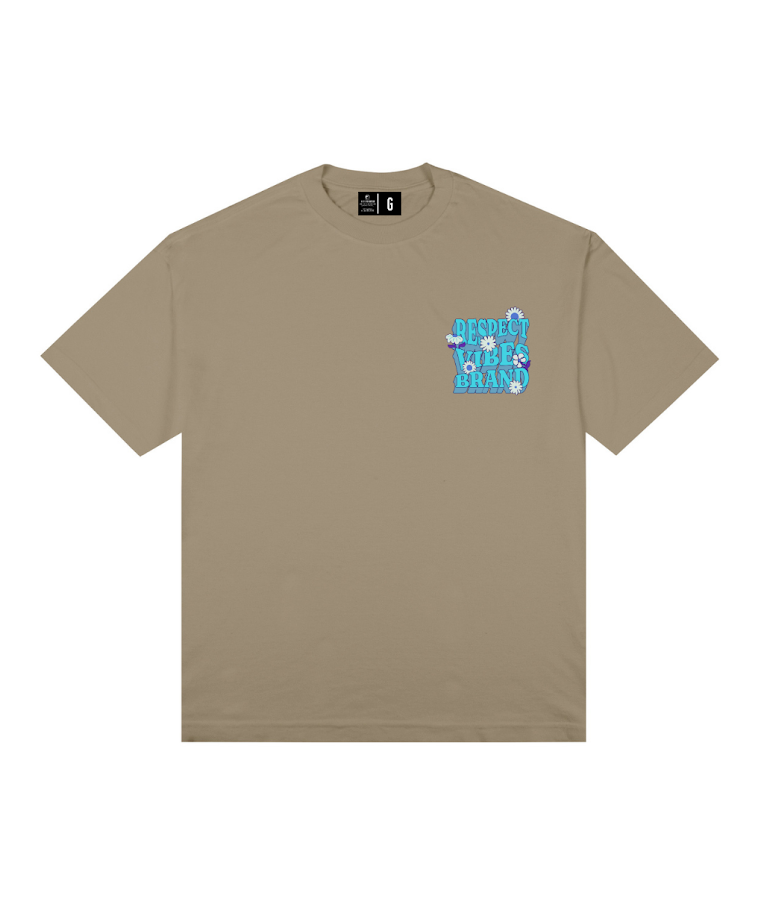 Camiseta Oversized Respect Vibes Azul