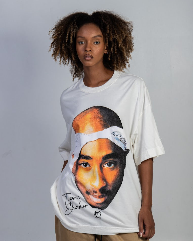 Camiseta Face Oversized Tupac