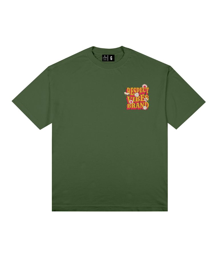 Camiseta Oversized Respect Vibes Laranja