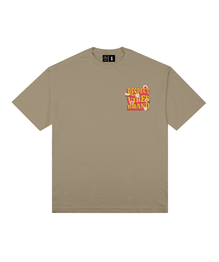 Camiseta Oversized Respect Vibes Laranja