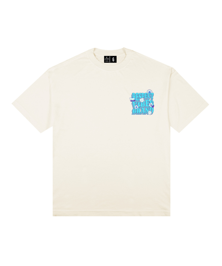 Camiseta Oversized Respect Vibes Azul