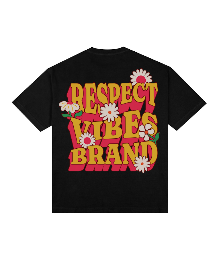 Camiseta Oversized Respect Vibes Laranja