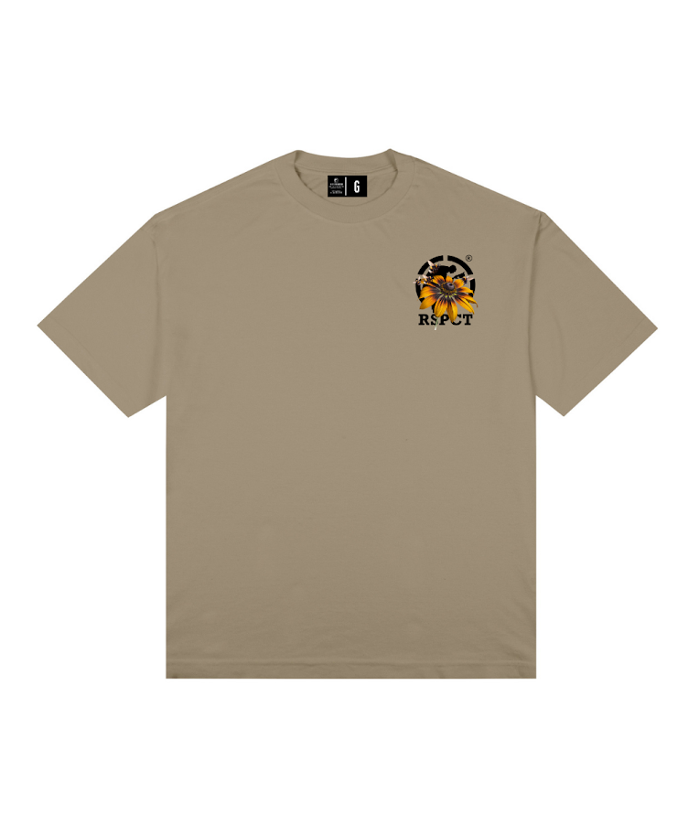 Camiseta Oversized Respect Girassol
