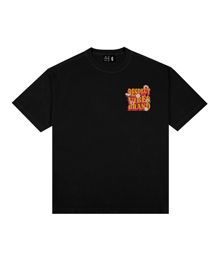 Camiseta Oversized Respect Vibes Laranja