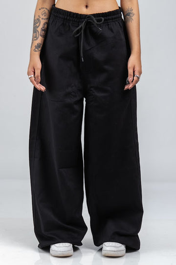 Calça Baggy Reta Preta