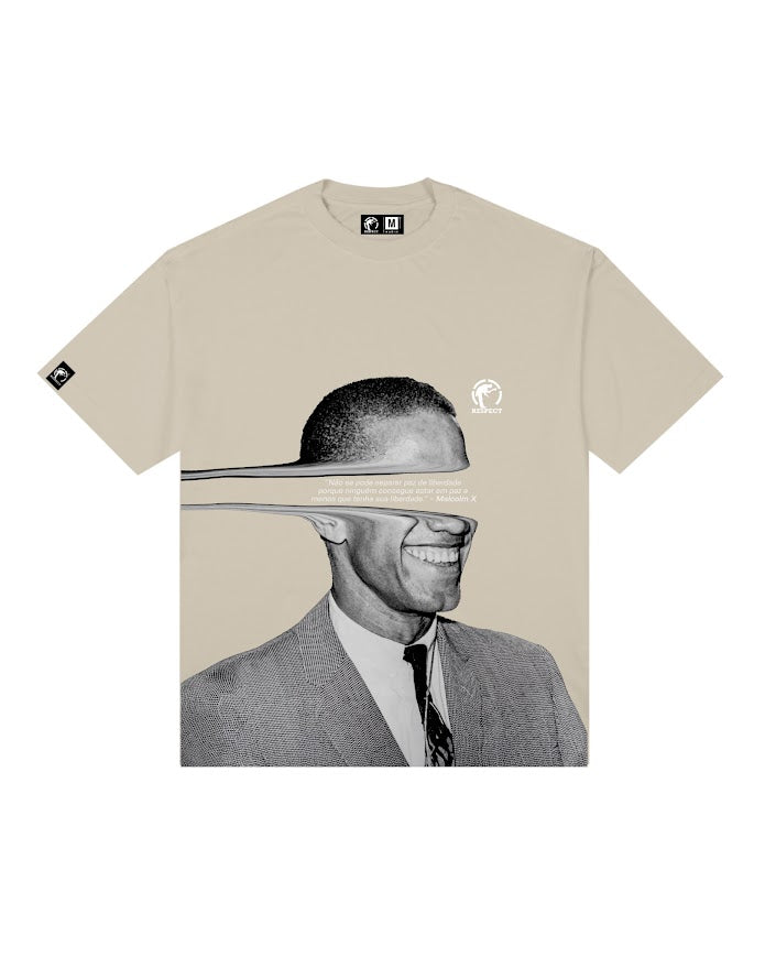 Camiseta Frase Oversized Malcom X