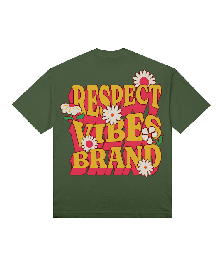 Camiseta Oversized Respect Vibes Laranja