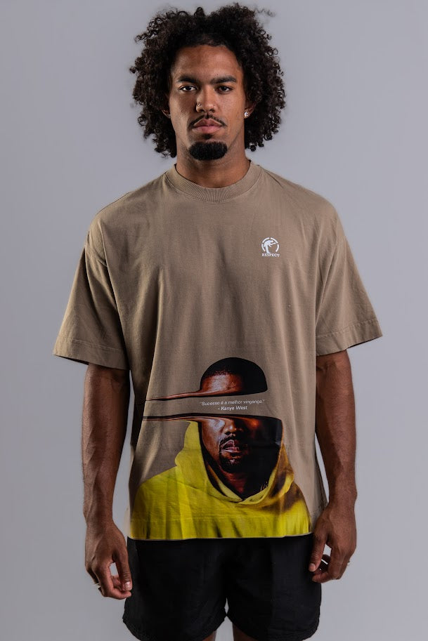 Camiseta Frase Oversized Kanye
