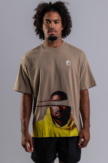 Camiseta Frase Oversized Kanye