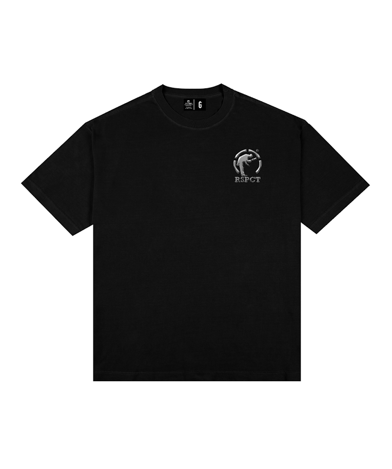 Camiseta Oversized Logo Prata