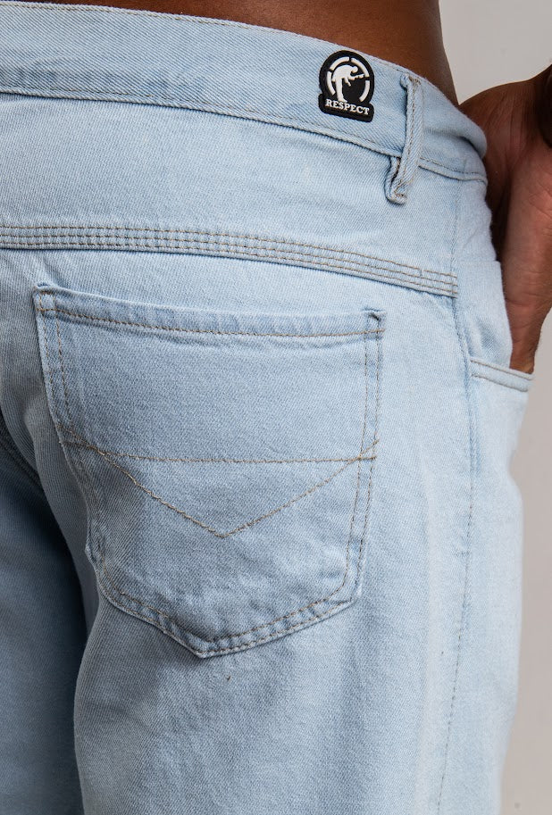 Calça Reta Logo Jeans