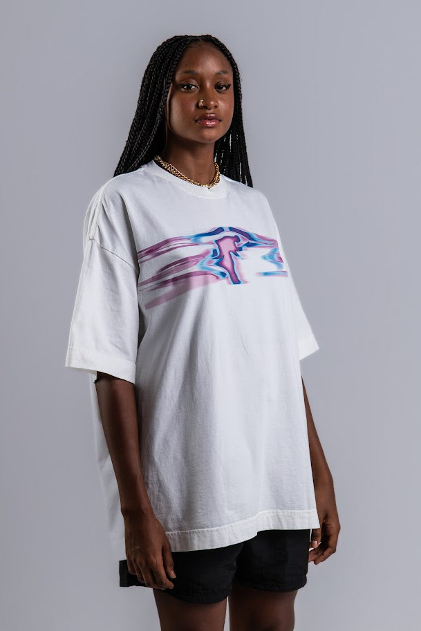 Camiseta Oversized Mancha Azul