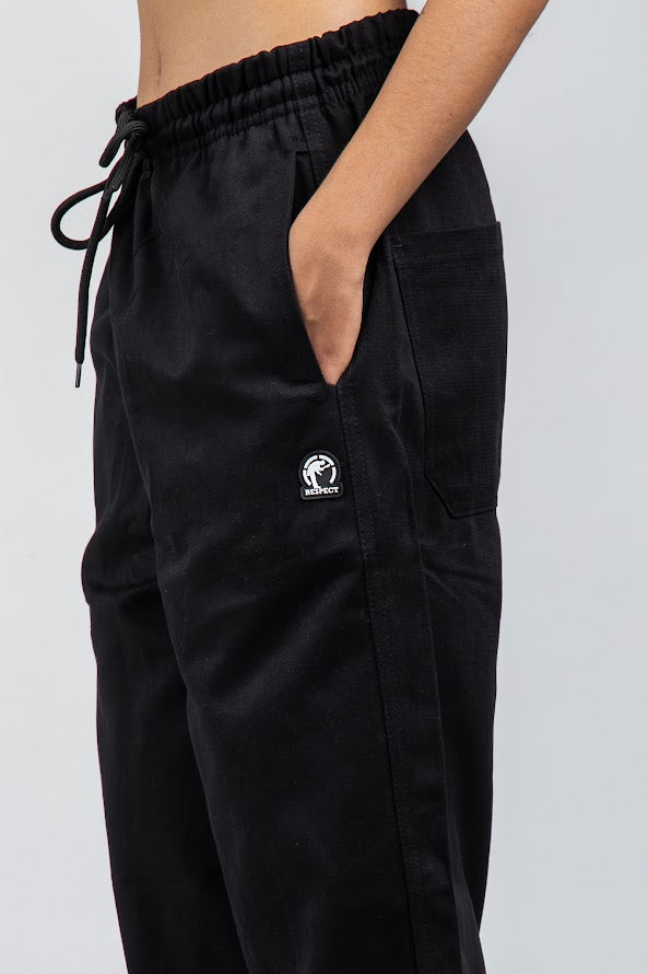 Calça Baggy Reta Preta