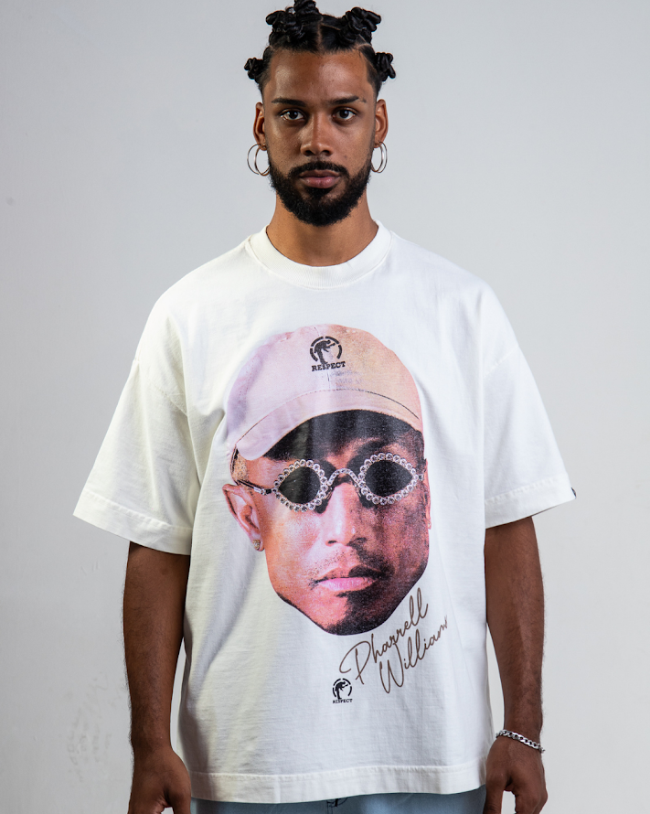 Camiseta Face Oversized Pharrell Williams