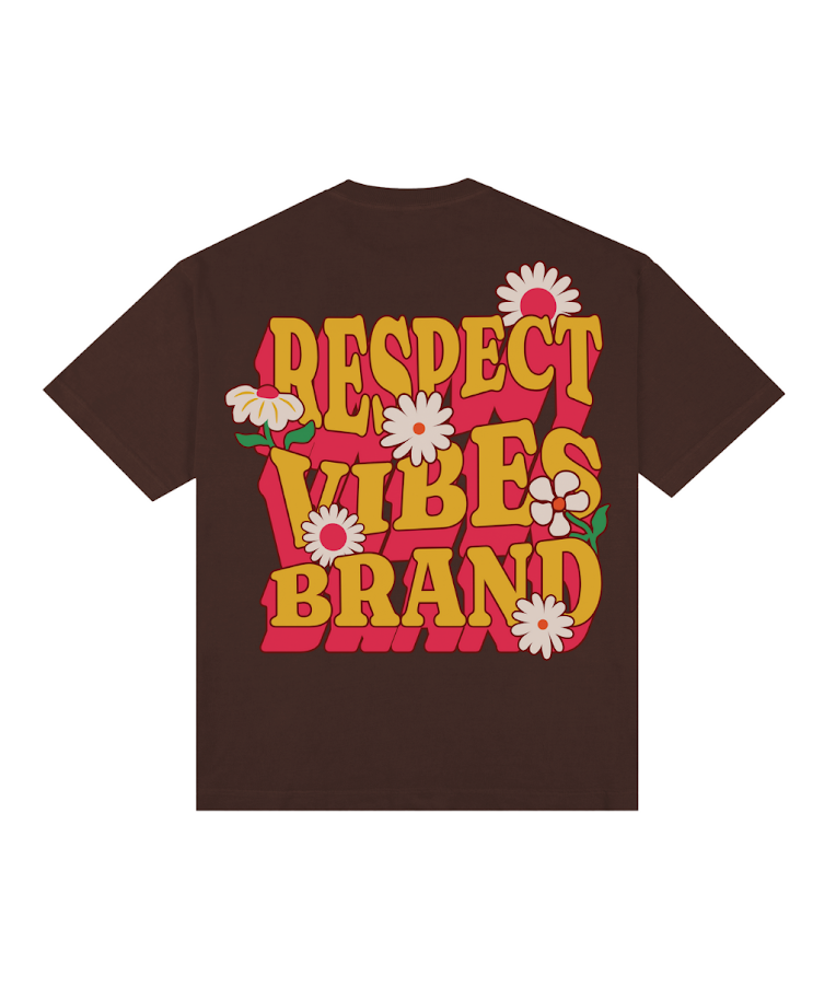Camiseta Oversized Respect Vibes Laranja