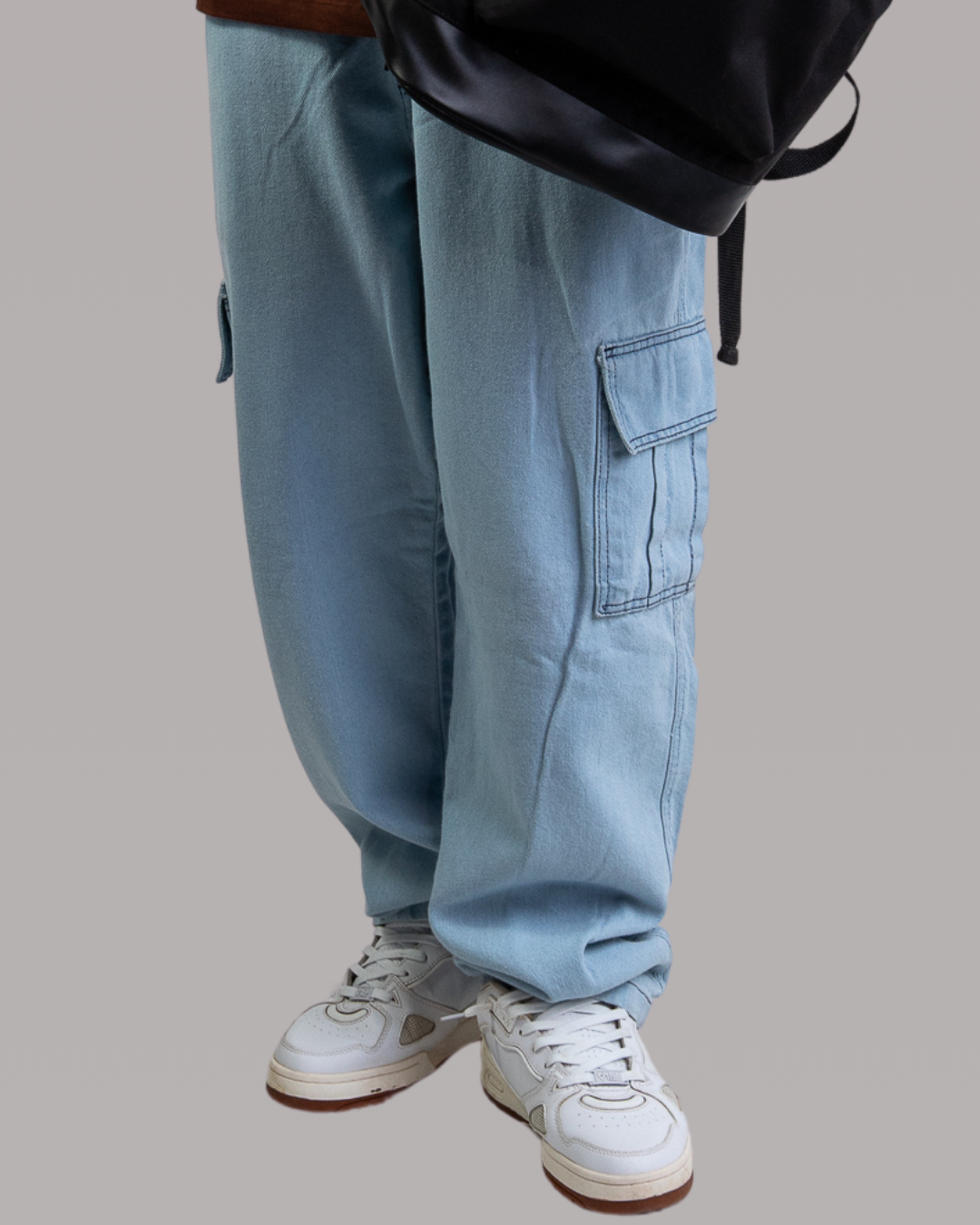 Calça Jeans Cargo Reta