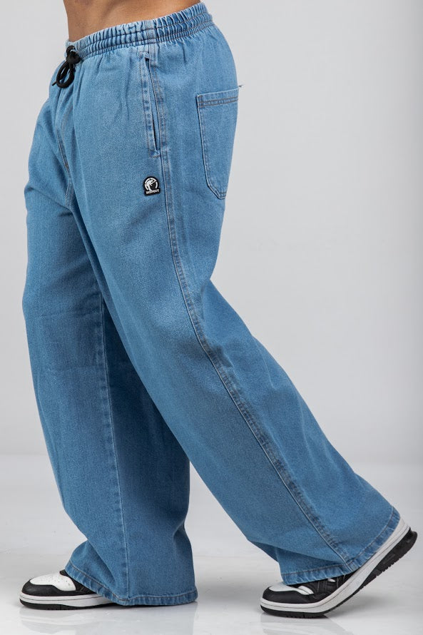 Calça Baggy Reta Jeans