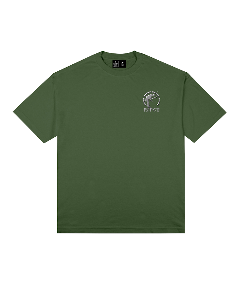 Camiseta Oversized Logo Prata