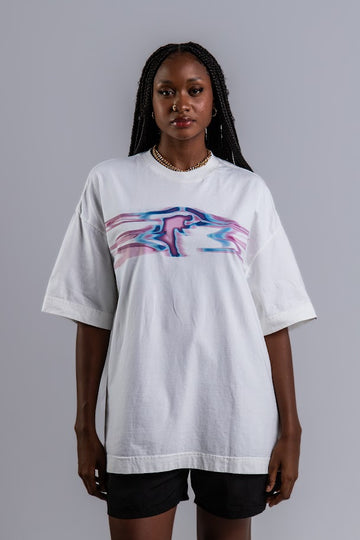 Camiseta Oversized Mancha Azul