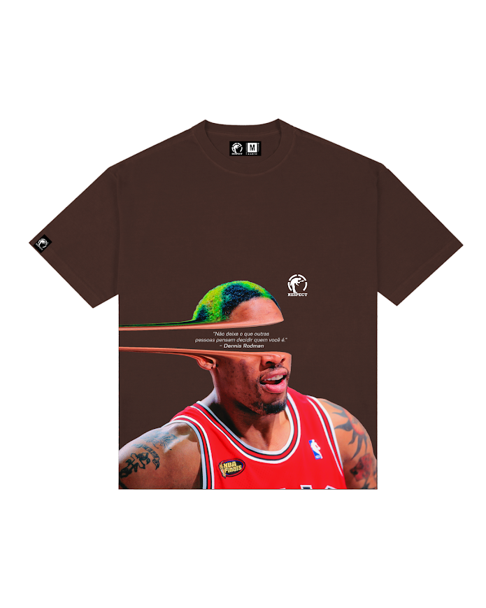Camiseta Frase Oversized Rodman