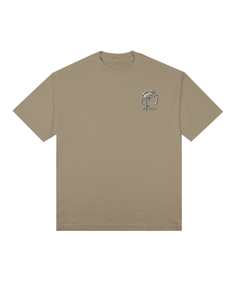 Camiseta Oversized Logo Prata